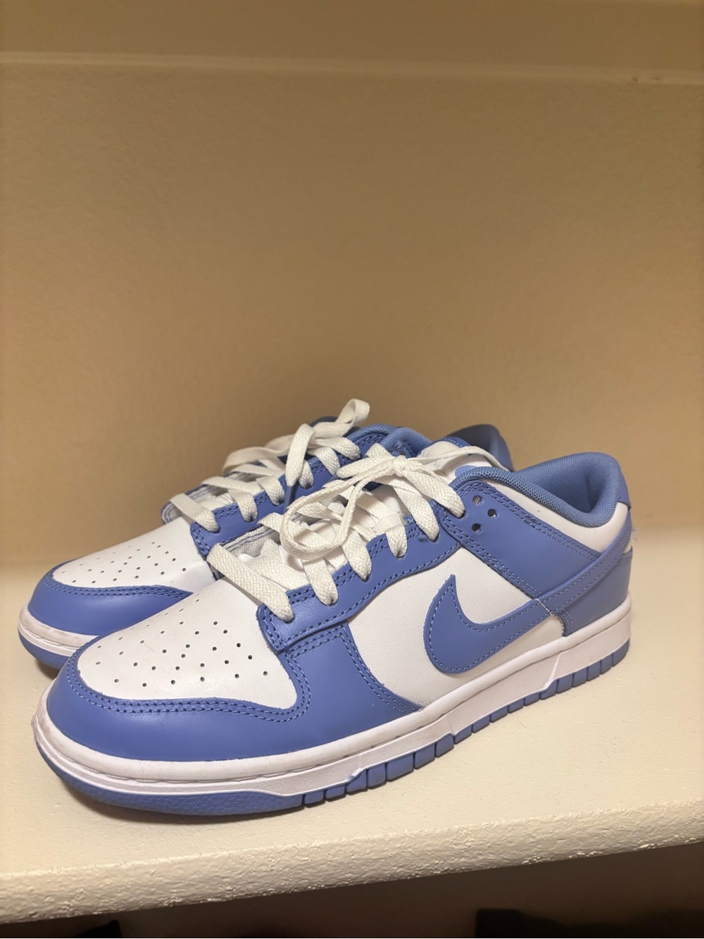 Nike Dunk Low White and Light Blue